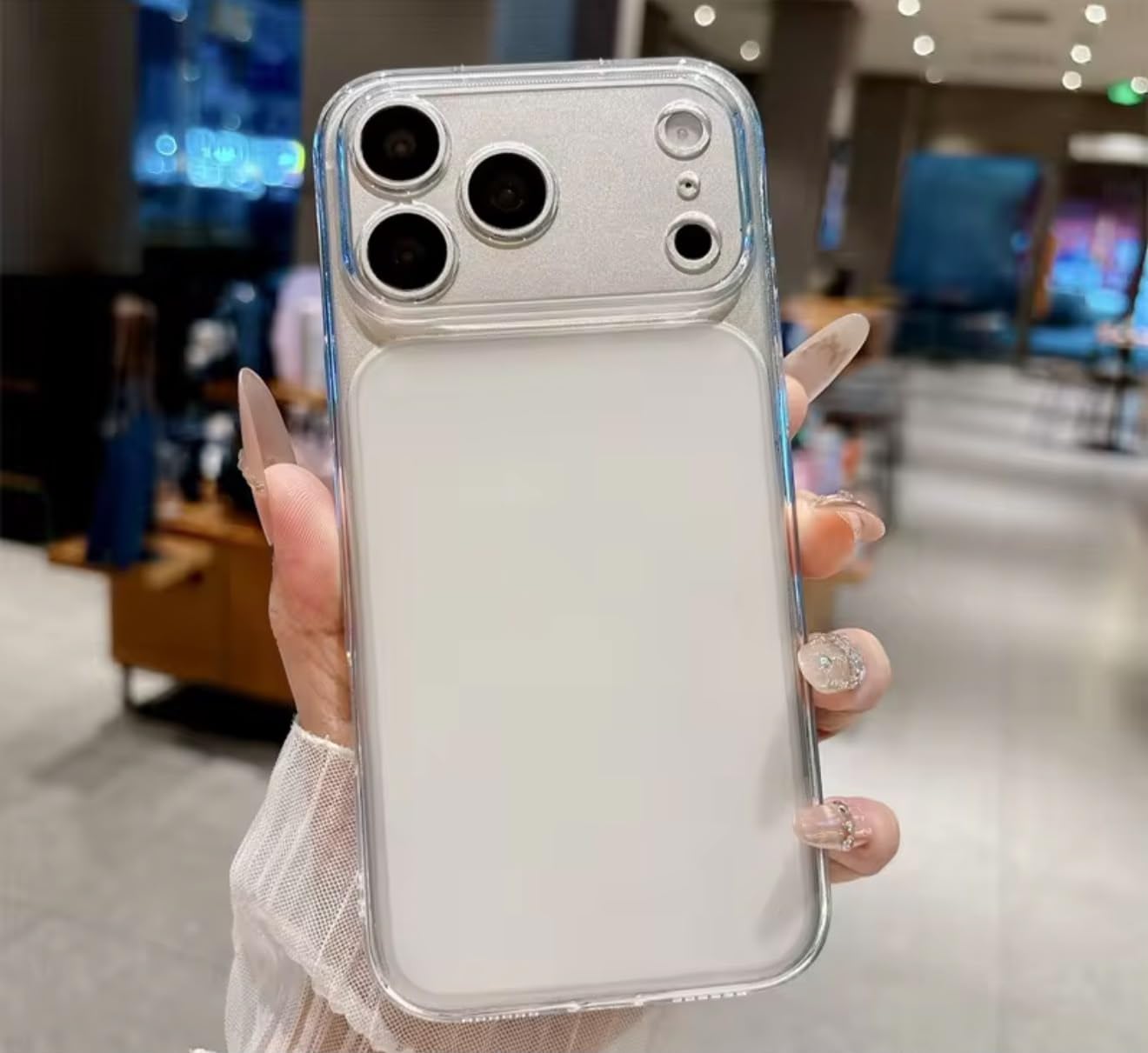 Dezet Compatible Clear Case for iPhone 17 Transparent Matte Soft Slim Shockproof TPU Bumper, Anti-Yellow Crystal Case with Camera Lens Protection Back Cover for (Purple) — Amazon image 13