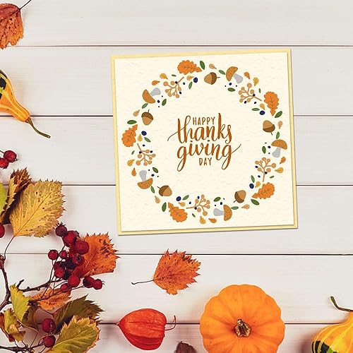 Miniatura 4 de ALIBBON Sellos transparentes con palabras de Acción de Gracias para hacer tarjetas y decoraciones de álbumes de fotos, Happy Fall, Give Thanks