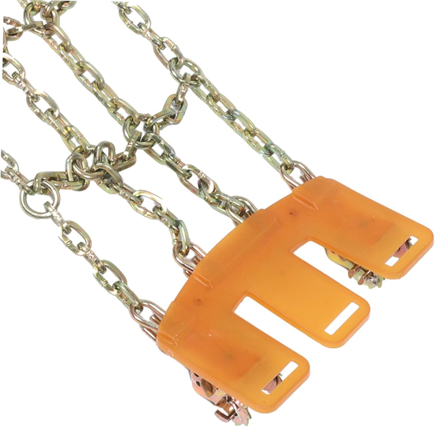 SOLUSTRE Heavy Duty Snow Chains for Car Tires Skid Tire Chains for Passenger Cars and Slip Resistant Chains for Snow Mud and Ice