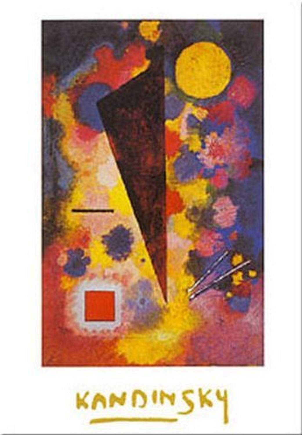Buyartforless Resonance Multicolor by Wassily Kadinsky 12x9.5 Art Print Poster