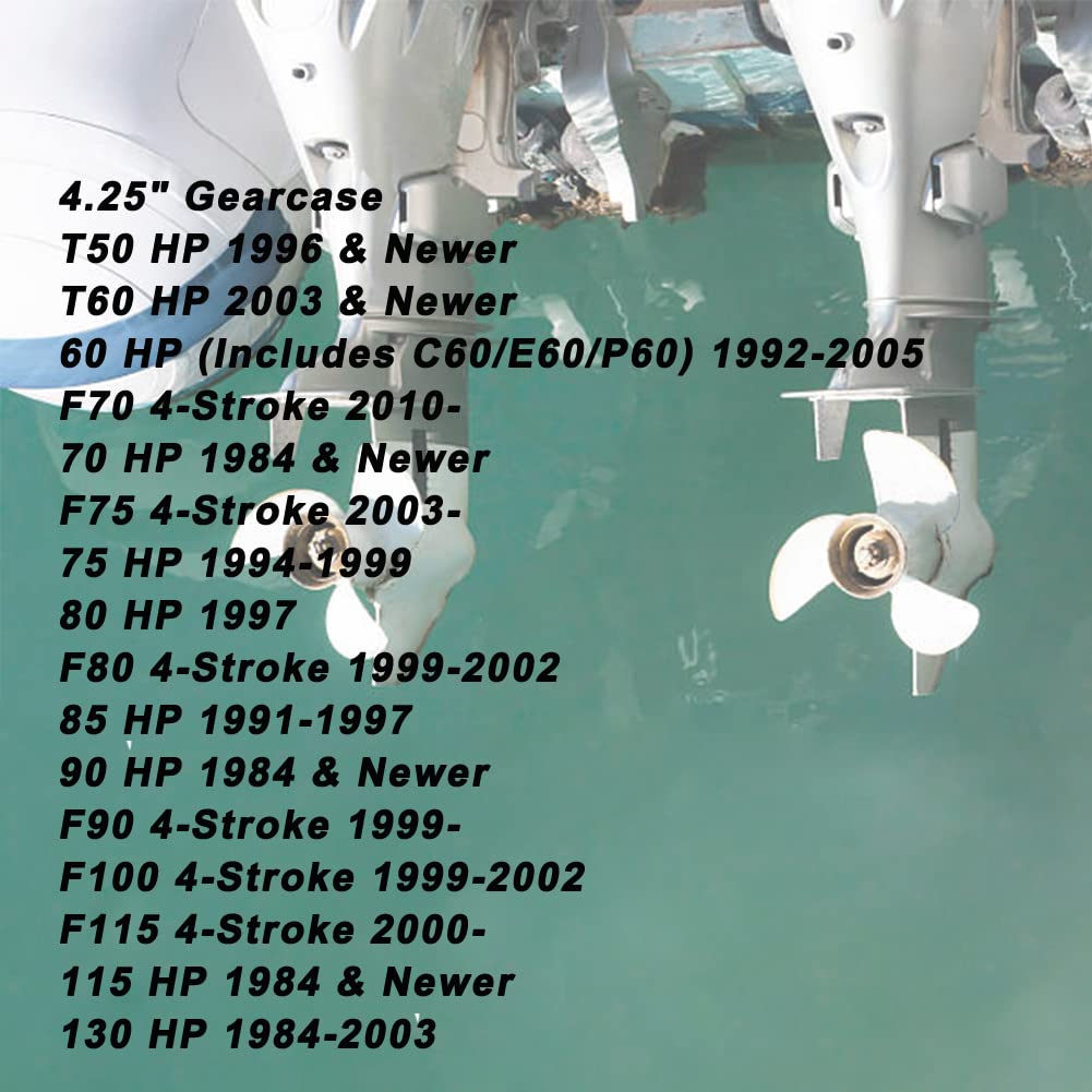 Boatman Elica fuoribordo in alluminio per barche Yamaha Motori 50 60 70 75 80 85 90 100 115 130Hp, 15 Spline Dente, Dente DX