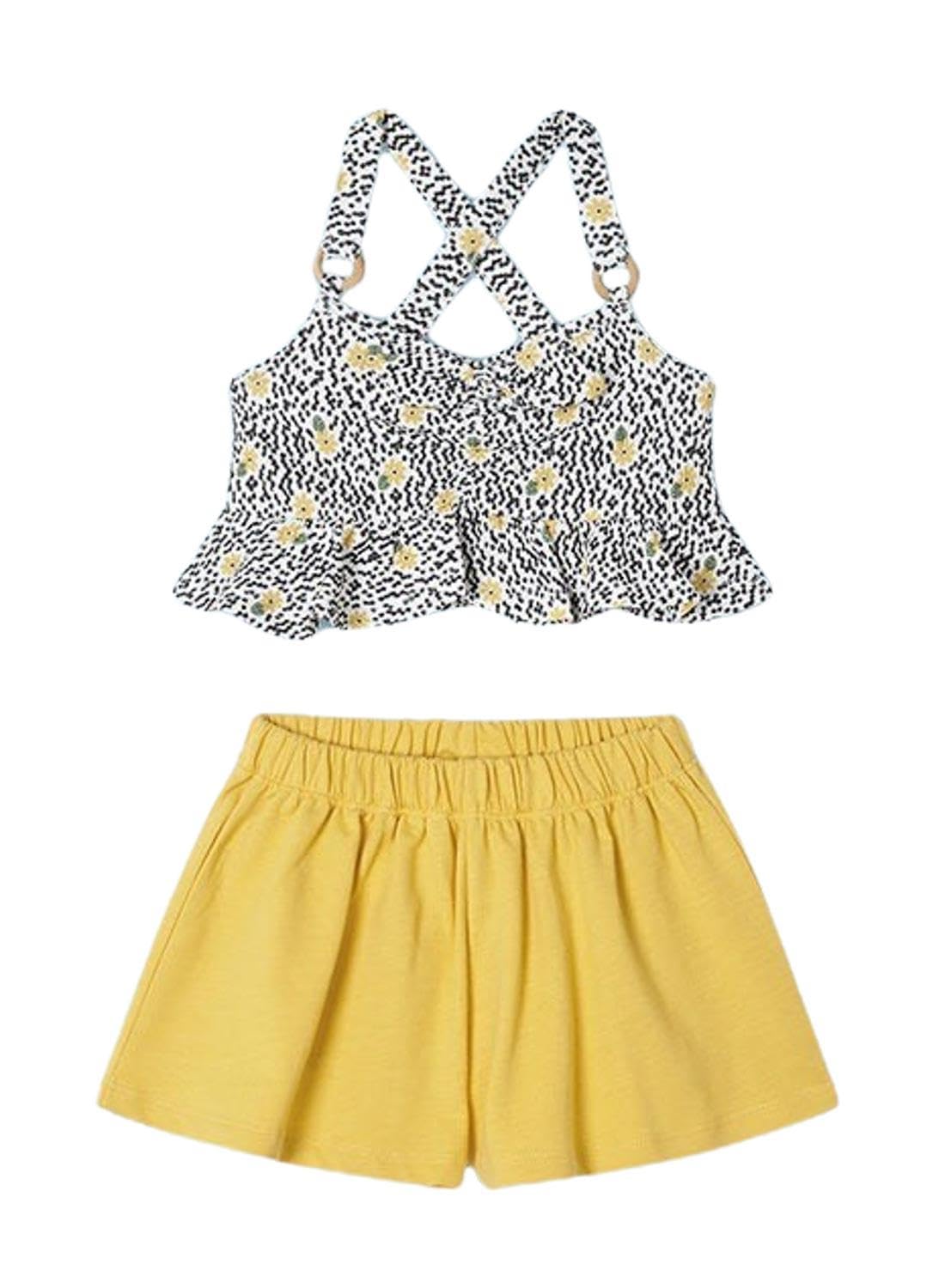 Conjunto short top Mayoral con estampado alegre y elástico confortable 8