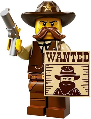 LEGO Série 13 Minifigures – Shérif Minifig Western avec panneau Wanted et pistol