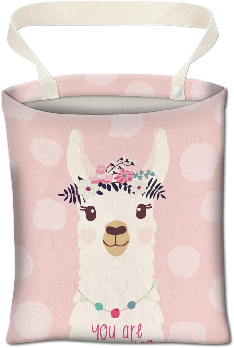 Car Trash Can, Cute Car Trash Bag, Hanging Car Organizer, Rainbow Dog Paw