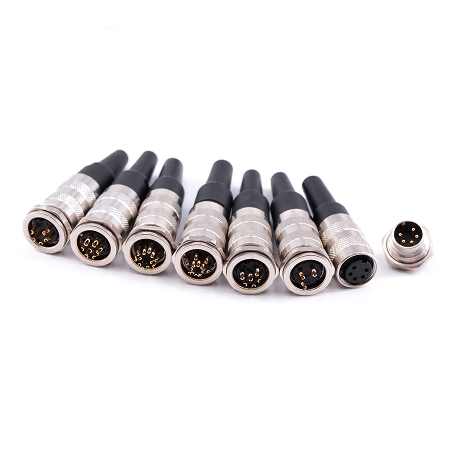 Artemisia J09 wasserdichter M16-Sensorstecker 2 3 4 5 6 7 8 12 14 16 19 24-polige Buchse Stecker PBC-Panel (Color : 16 pin)