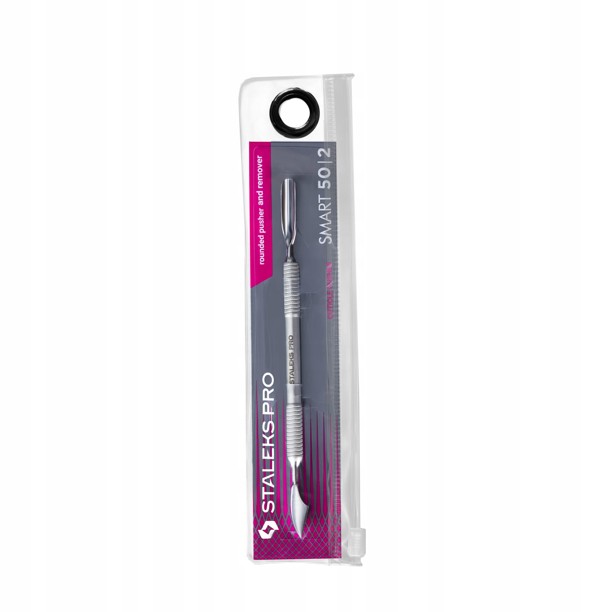 STALEKS PRO Smart 50 Type 2 Rounded Cuticle Pusher and Remover - PS-50/2, silver - Image 3