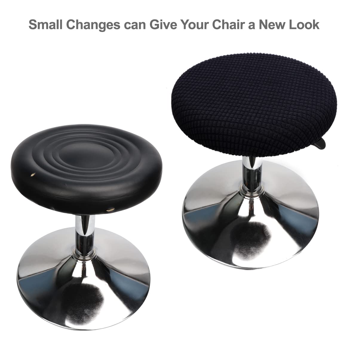 HuaLiSiJi Round Stool Cover 30-40cm/12-16 Bar Stool Covers With Jacquard Pattern - Image 2