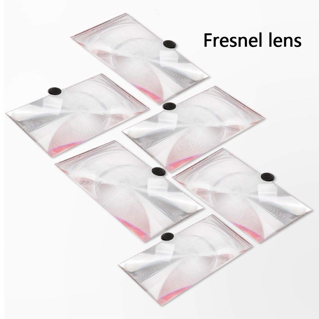 Lente di ingrandimento per Schermo Schermo ingranditore Intelligente 3D Estensibile da 12", for Film e Video su Cellulare, Adatto a Tutti Gli Smartphone(White)