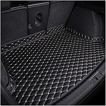 OBABO Leather Car Boot Mats for Mazda CX-5 2017-2024, Boot Cargo Protective Mat, All-Weather, Waterproof, Non-Slip, Scratch-Resistant Carpets, Interior Accessories, A-Black-Beige