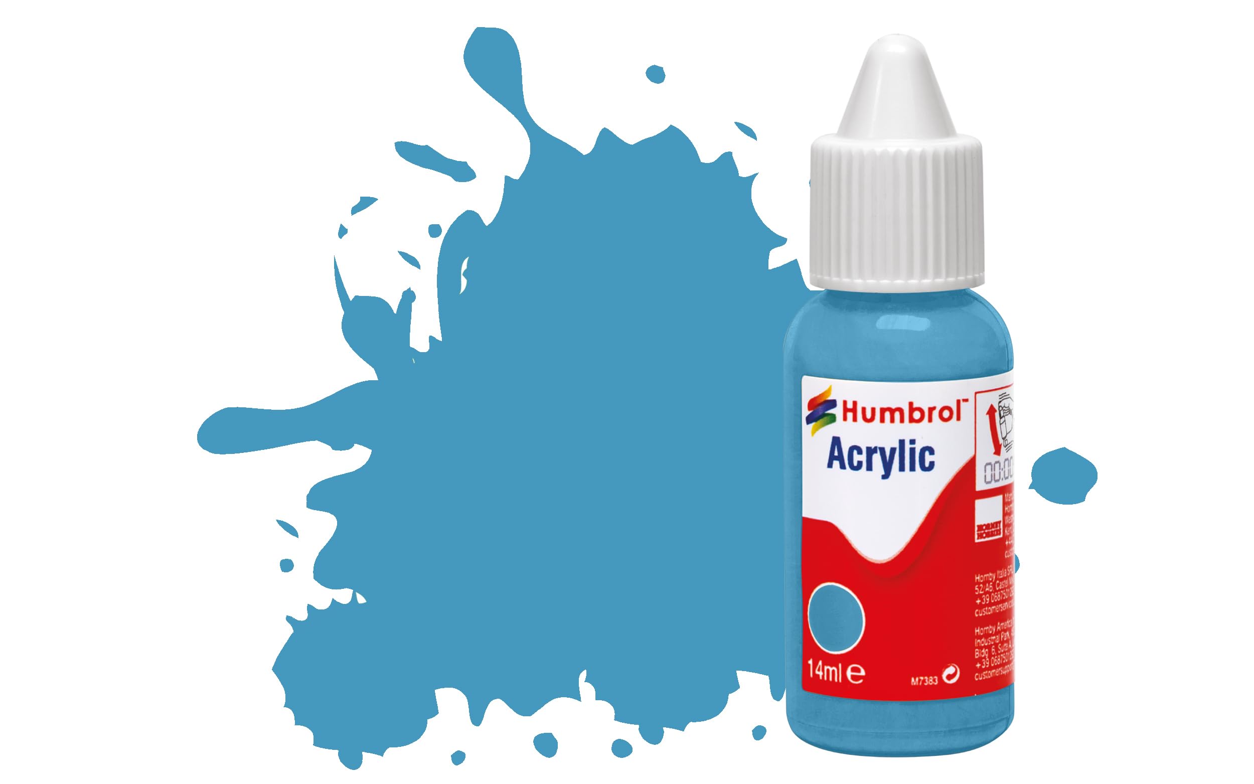 Humbrol Blue Middle Matt Acrylic Paint Dropper (89)  : 14Ml