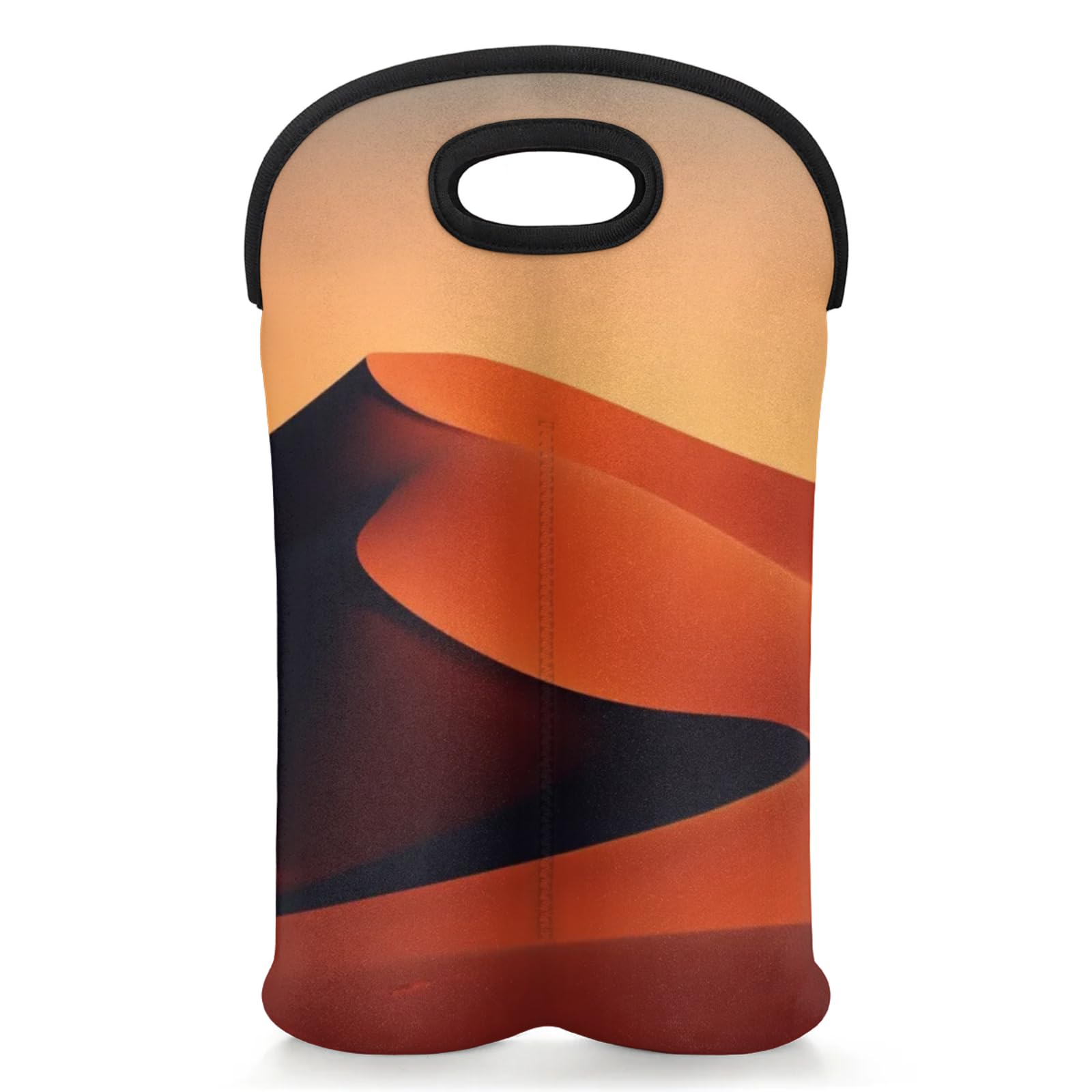 GzLeyigou 2 Bottles Desert Wine Bag Sleeve Totes Neoprene Protective Wine Carrier Bag for Wine,Water, Champagne, Beer, Baby Bottles,Gift 14.5 x 10 Inches