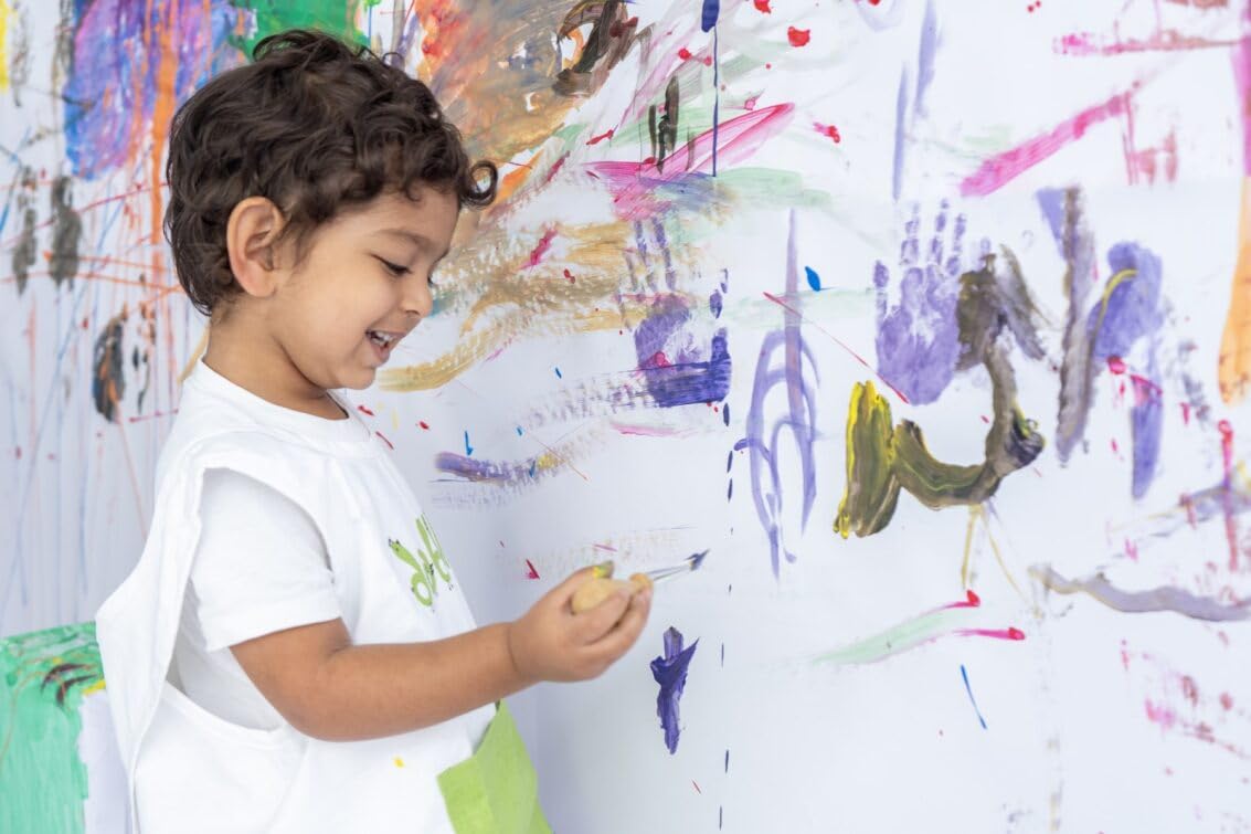 dabble Non-Toxic Finger Paint with Brushes Set for Kids | Non-Toxic, Child-Safe, Washable Finger Paints and Easy-to-Grasp Jumbo Brushes | Learning and Educational Gift Pack | Art and Craft Activity - Image 6 thumbnail