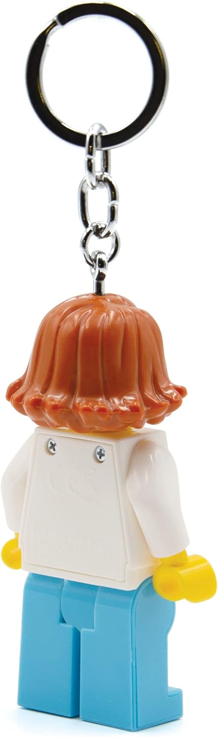 LEGO City Large 3 Inch Tall Figure Keychain Light - Doctor (KE185H), Light for lanyard, bag charm