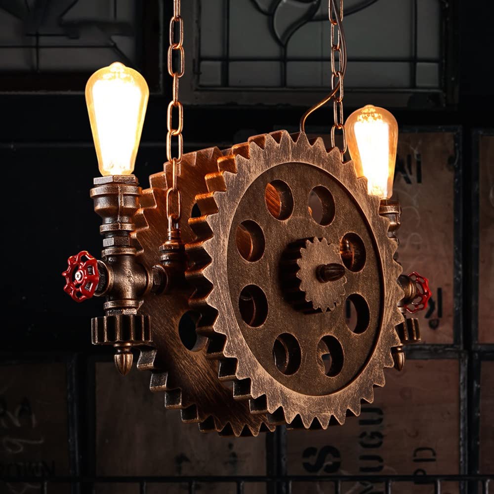 Lampa wisząca Steampunk Gear