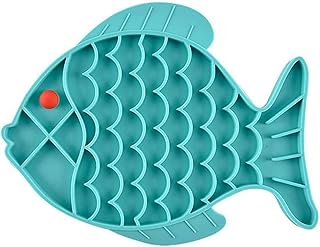 MEISO Dog and Cat Fish-Shaped Slow Feeder, Pet Food Puzzle Feeder Lick Mat Slow Feeder Dog Bowl Bloat Stop Slo Bowl, Caring for Pets, Non Toxic and Preventing Choking Slow Food Device