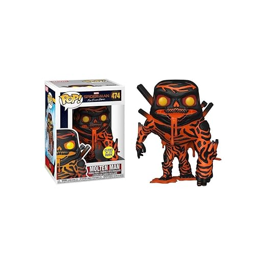 Funko Pop! Marvel: Spider-Man Far From Home - Molten Man Glow (Exclusive)