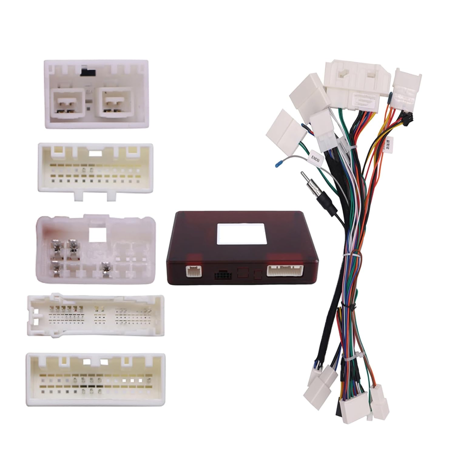 16pin Car Stereo Radio Power Retrofit Wiring Harness Cable Adapter fits for Toyota Alphard 30 S Lexus IS250 IS300 High Trim Level with Fiber Optic Amplifier