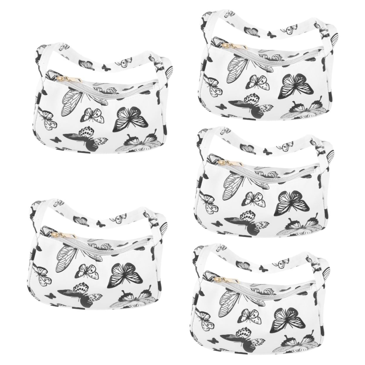 PACKOVE 5stücke Fashion Schultertasche Vintage Umhängetasche Für Damen Retro Achseltasche Strapazierfähigem Nylon Für Alltag Arbeiten Und Shopping Mit Praktischem Tragegurt Für