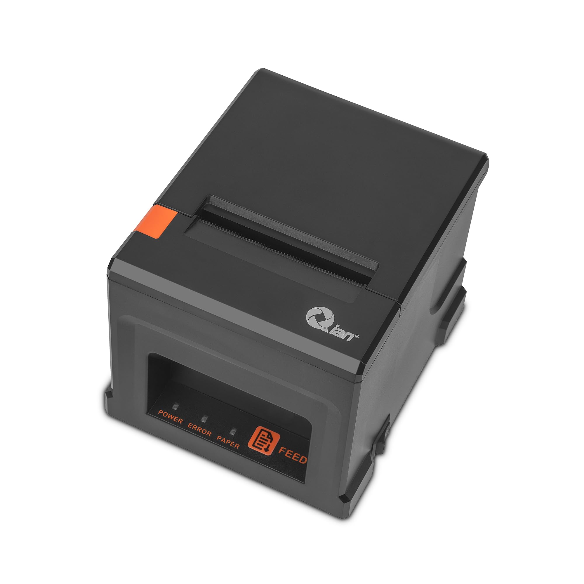 Qian Impresora Térmica de Recibos 80mm TPV POS Corte Automático ESC/POS | Velocidad 220 mm/s | Driver Windows, MacOS, Linux | Soporte Pared | Conexión USB, LAN (Ethernet)