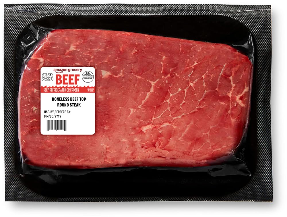 Beef Top Round Steak, Boneless, USDA Choice, Weight Varies
