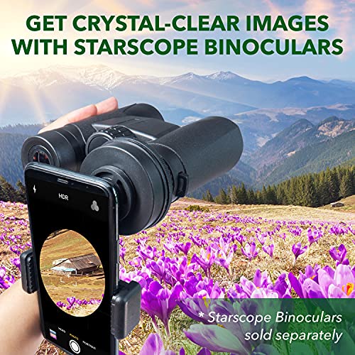 STARSCOPE Monokular Teleskop Handyhalterung – Universal Monokular Handy Okular Halter für Teleskop und Fernglas, einfach… – Bild 7