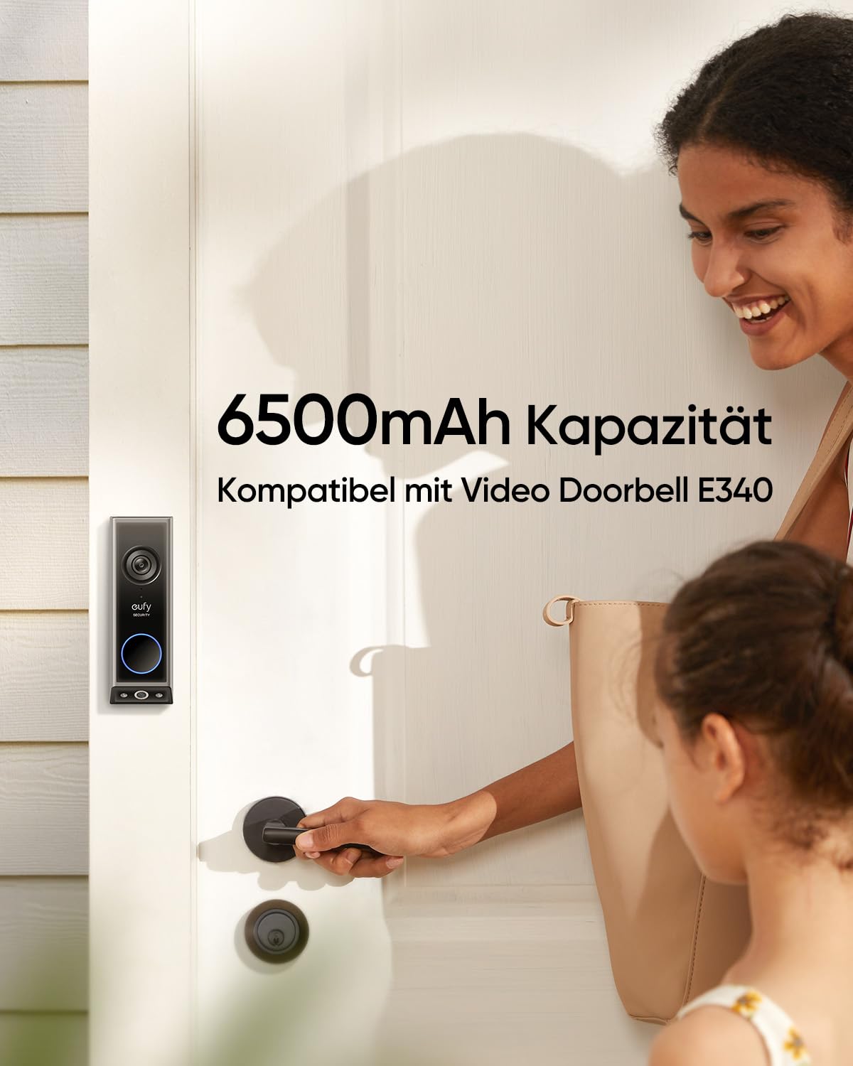 eufy Security Video Doorbell E340 & Chime & Batteria(Confezione)