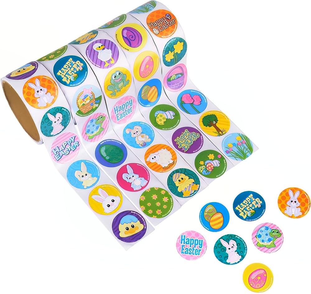 Rhode Island Novelty Assorted Easter Theme Stickers Lot of 500