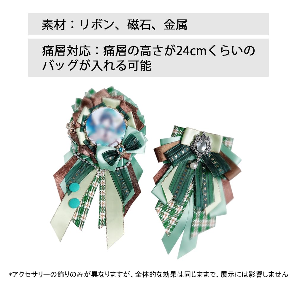 Amazon | YUYAKESHI 缶バッジ用ロゼット バッジ用 痛バッグ 飾り