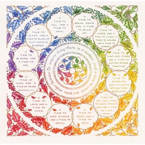 Literary Calligraphy Sympathy Card-To Every Thing There Is A Season by Susan Loy Cover