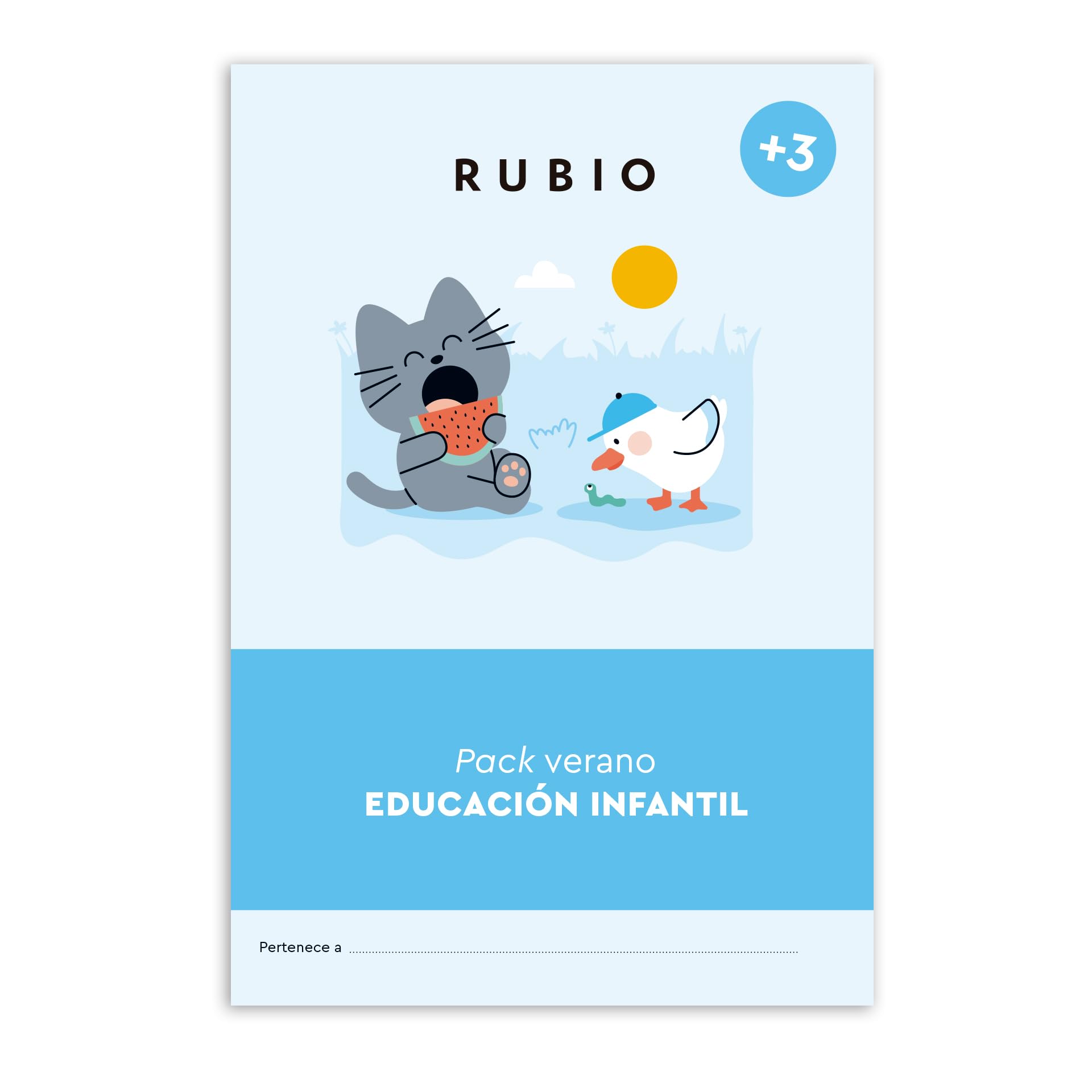 Pack verano RUBIO Educación Infantil (+ 3 años) | 3 cuadernos (PACKS ESCOLARES) | Pack de verano para repasar y reforzar lo aprendido en 3 años Educación Infantil.