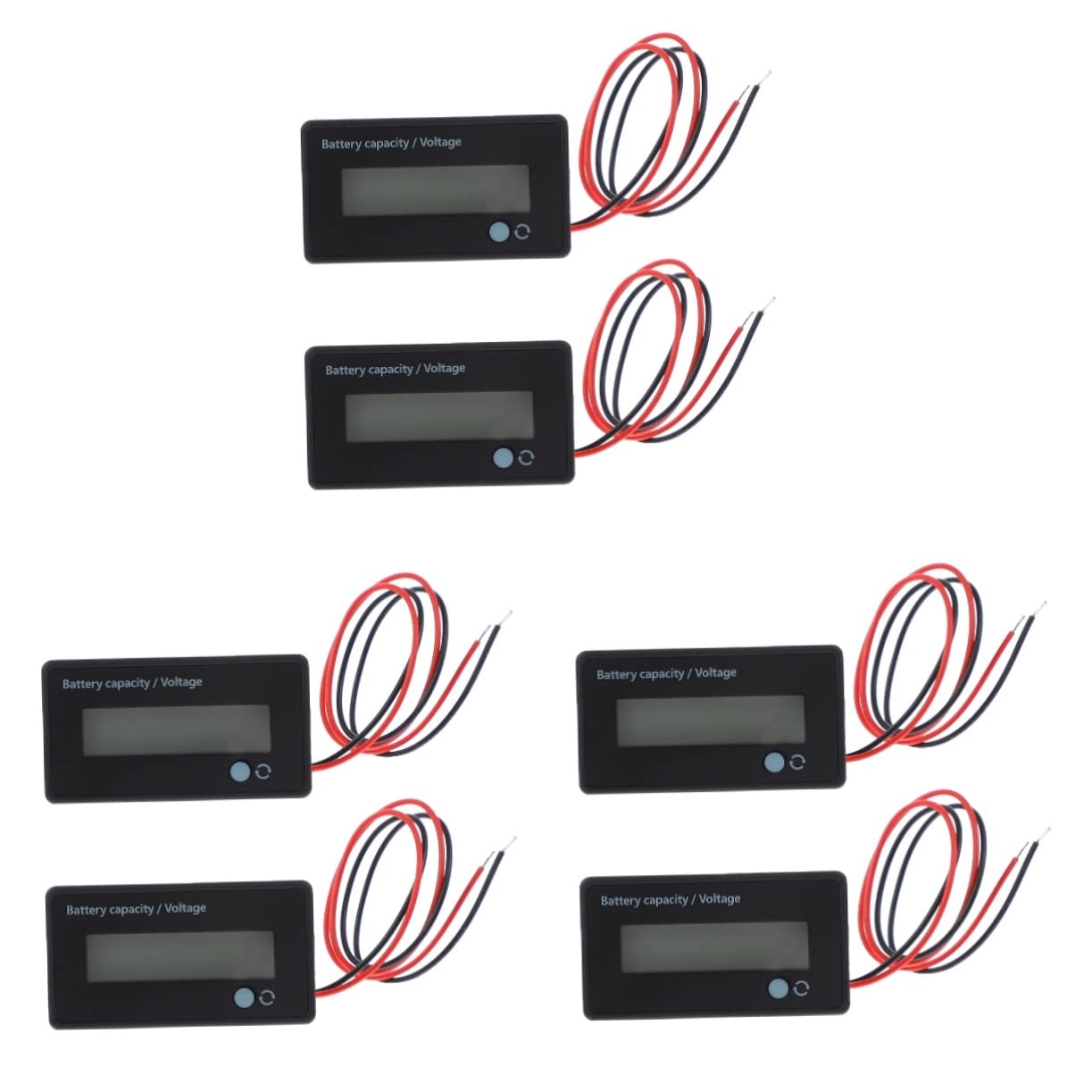 Lot De 3 Testeurs De Batterie Pour Voiture Affichage Et Moniteur De Tension De Batterie Pour Un Test Rapide De La Batterie (2 Pièces X 3)