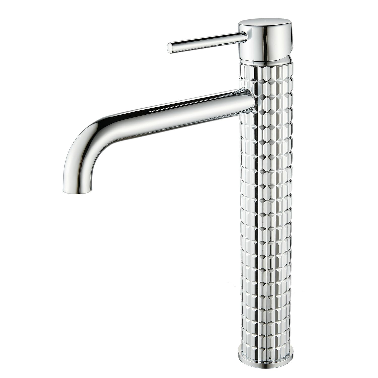 Chrome Bathroom Sink Mixer Taps, Brass Basin Mixer Tap 1 Hole
