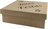 Caixa MDF Natal, Caixa de Natal MDF. Expresse Seus Sentimentos Com Esta Caixinha Encantadora. Tem o Tamanho Certo: Nem Grande, Nem Pequena. Ideal para Presentear com Mimos.