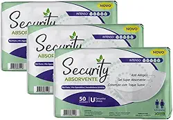 Mucambo Kit com 3 Pacotes Absorvente Geriátrico Security Incontinência Urinaria e Pós Parto - 1 Unidades