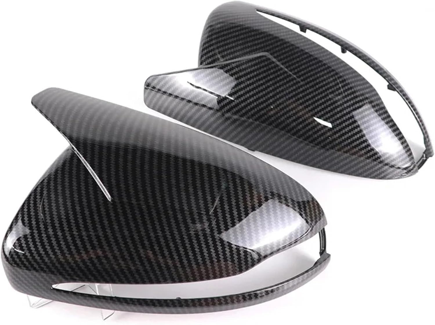 Compatible For Mercedes Benz E GLC S C Class W205 W213 X253 W222 W238 LHD Replacement Car Rearview Side Mirror Cover Wing Cap Exterior Trim (Color : Gloss Black)