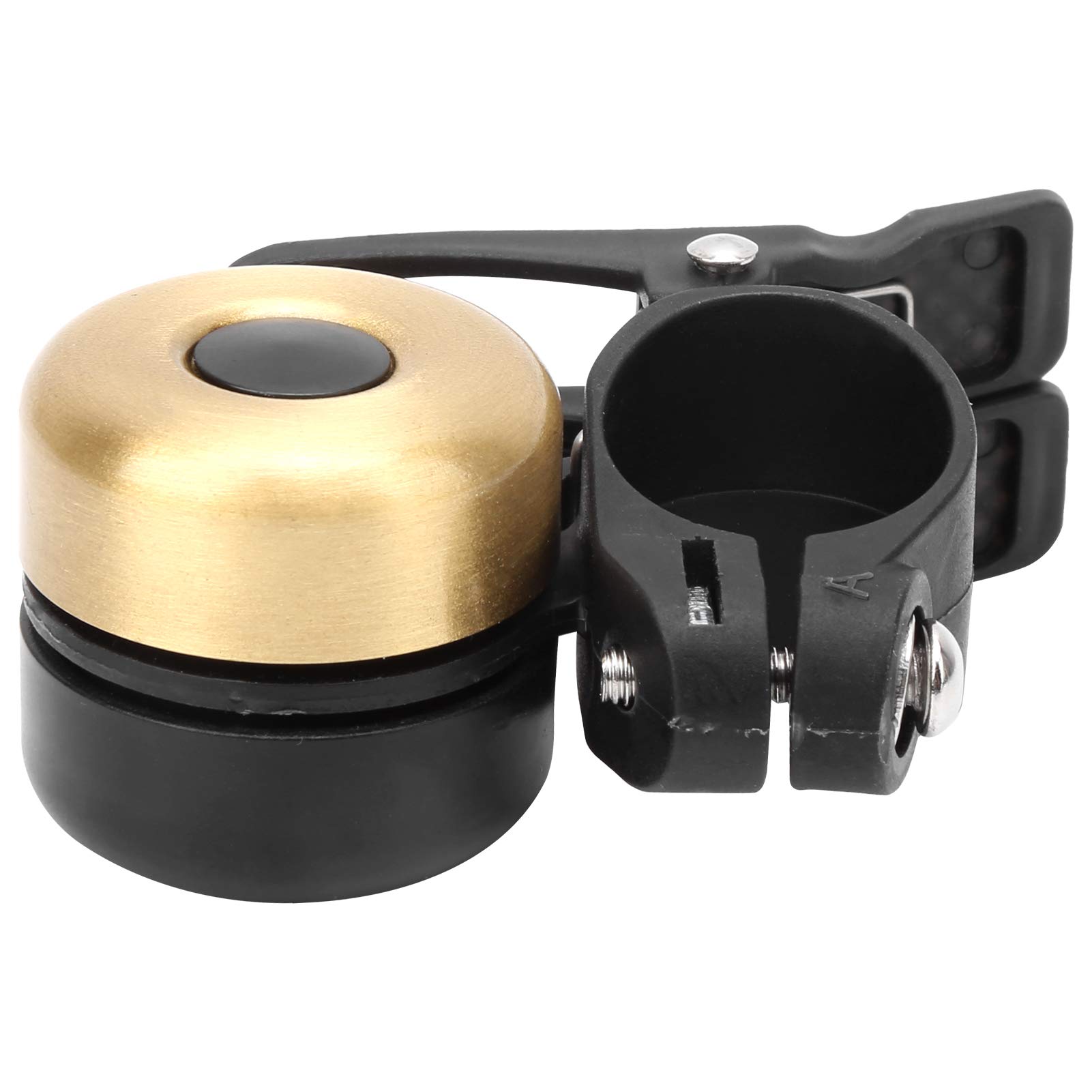 QANYEGN Vintage Cycling Double Bells, Mountain Bike Handlebar Bells, Loudly Sound Mountain Bike Suitable for All Kinds of Cyclings (Brushed Gold)