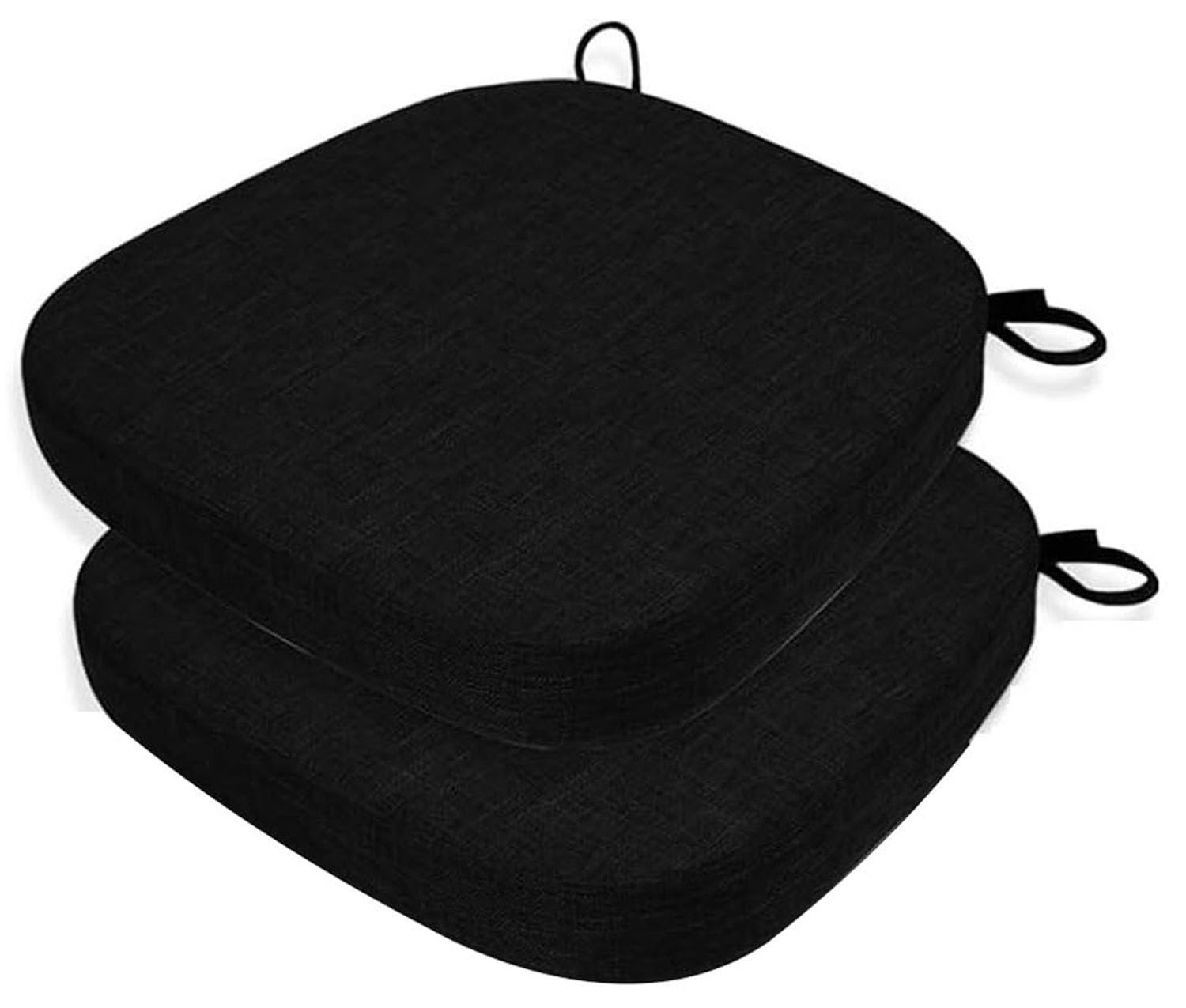 Lot de 2/4/6 coussins de chaise 40 x 38/43 x 40/43 x 42 cm avec sangles antidérapantes pour intérieur/extérieur - Housses lavables pour salle à manger, jardin, cuisine (A5 43 x 42 x 8 cm, 2 pièces)