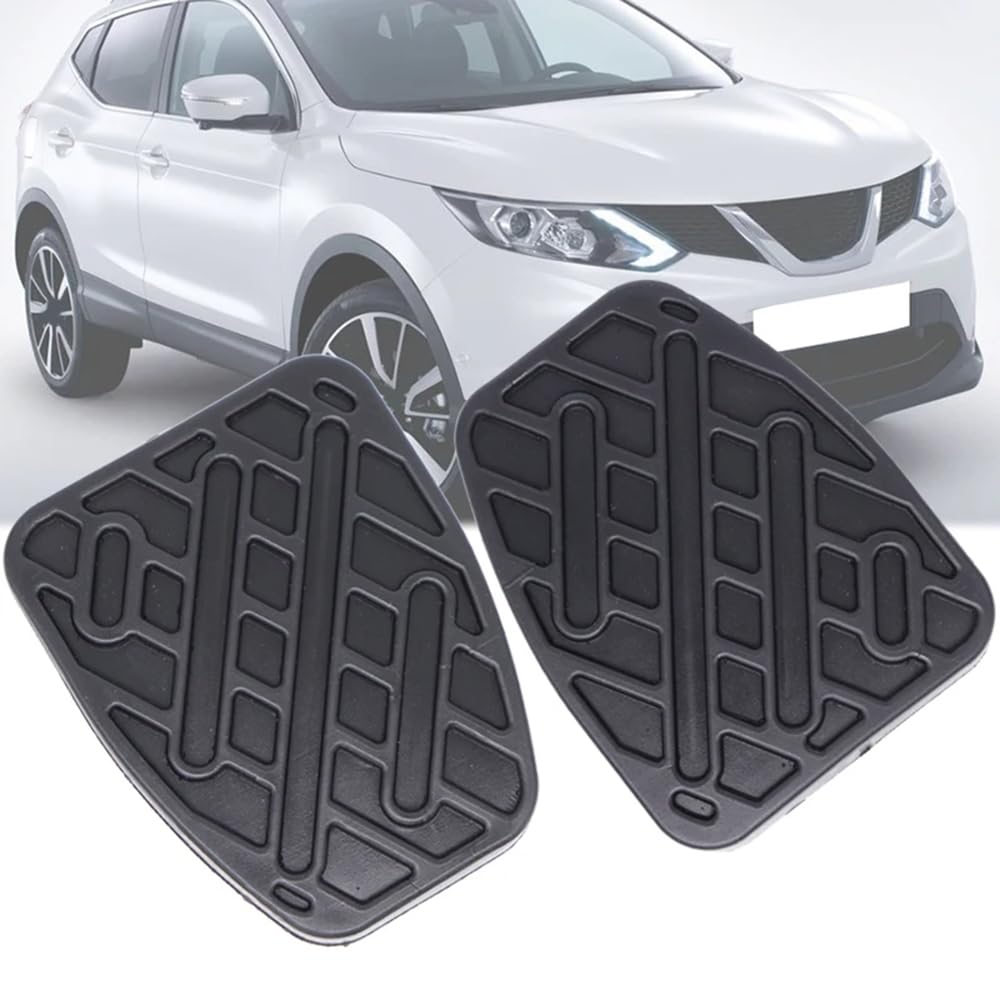 Allddsea Clutch Brake Pedal Cover For N-Issan Qashqai J11 2014-2016, Brake Clutch Pedal Rubber Pads 2Pcs Replacement Parts 46531Jd00a