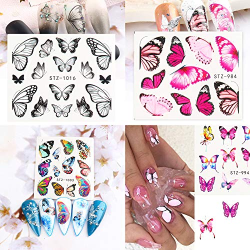 Beiling BEILING005 Butterfly Nail Art Stickers And Decals Colorful Water Transfer Nail Foils Supplies thumb #5