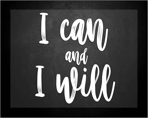 I Can and I Will - Motivational Wall Decor, Large Pictures for Living Room Wall Decoration, Boho Wall Hanging Art, Inspirational Wall Art for Living