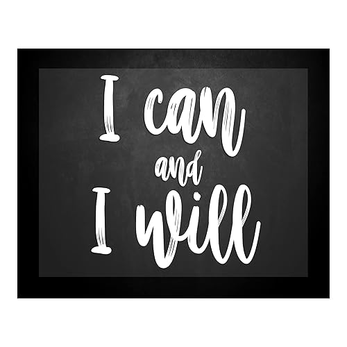 Miniatura 1 de I Can and I Will - Motivational Wall Decor, Large Pictures for Living Room Wall Decoration, Boho Wall Hanging Art, Inspirational Wall Art for Living