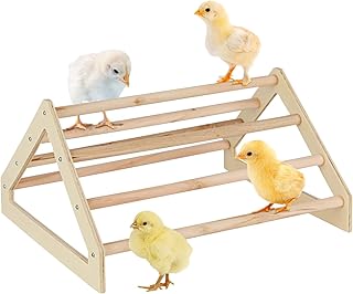 Chicken Perch for Chicks Wooden Chicken Roosting Perch Small Chicken Perch Stand for Baby Chicks Bird Parrot Hens Macaw