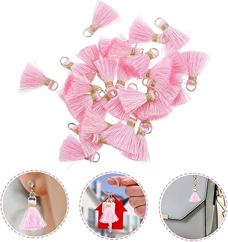 Miniatura 6 de EXCEART 150pcs Decorative Tassels Bulk Small Tassels for DIY Projects Earrings Necklaces Keychains Fan Pendants