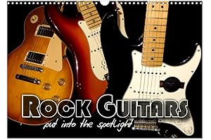 2023 ROCK GUITARS Wall Calendar DIN A3 Landscape