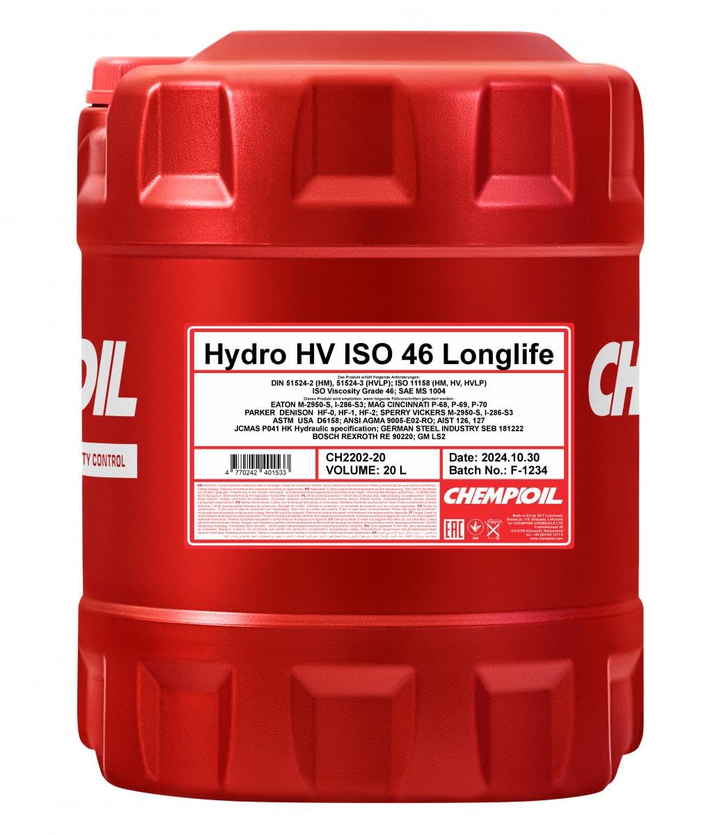 Hydro HV ISO 46 LONGLIFE 20 L