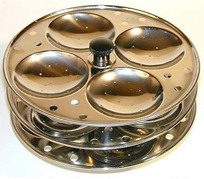 Sharvgun Idli Maker Stainless Steel 3-Rack Idli Stand, Kitchen Appliances, Makes 16 Idlis