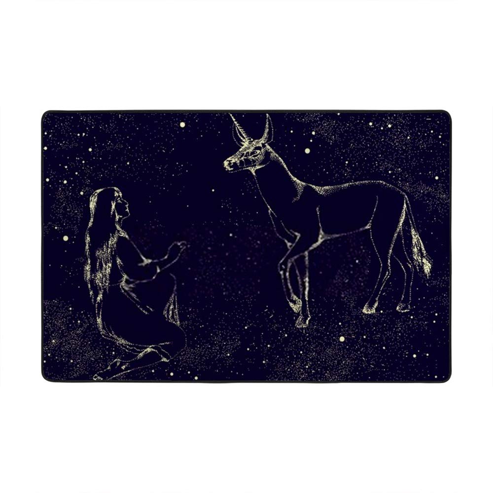 Grand tapis licorne 203x147 cm isolant du sol pour chambre de fille