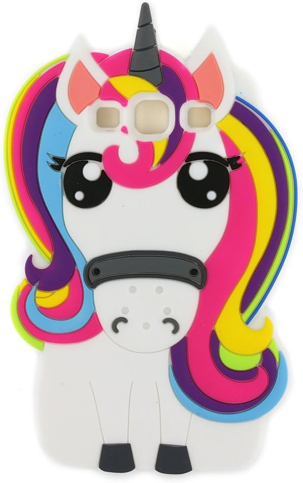 BOLOTO Galaxy S3 Case, 3D Cute Cartoon Rainbow Unicorn Horse Animal Soft Silicone Rubber Protector Skin Case Cover for Samsung Galaxy S3 S III I9300