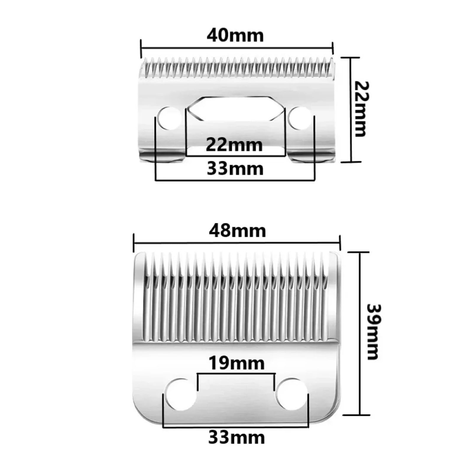 Kompatibel mit der Ersatzklinge des Kemei-Haarschneidemessers | For KM-1990 Trimmer Rasierer Trimmer Haarschneider Schneidemaschine Klinge(KM-1990 Blade X4)