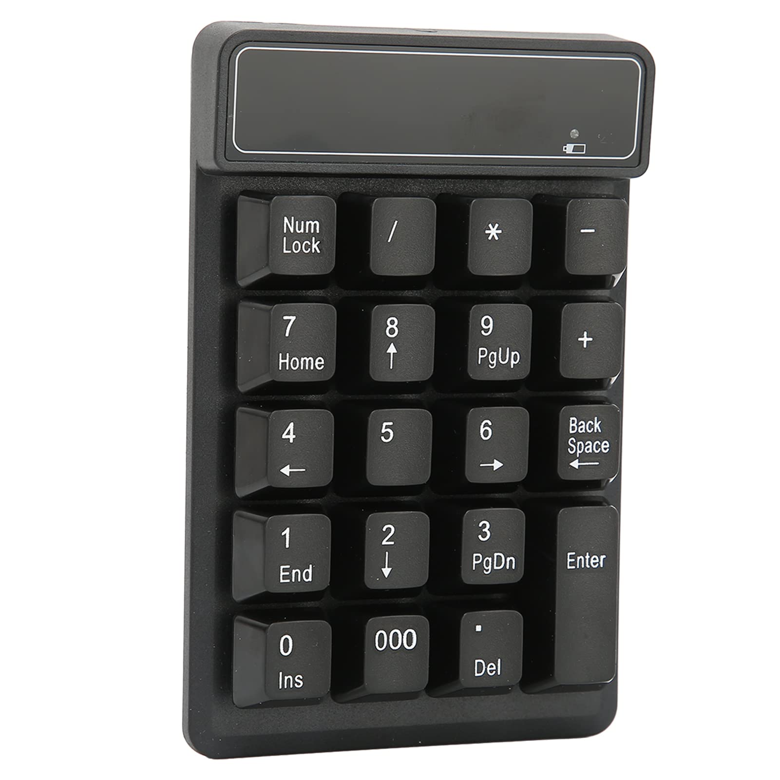 Bezprzewodowa Klawiatura Numeryczna, Przenośna 19 Klawiszy 2.4GHz Bezprzewodowa Ergonomiczna Klawiatura Numeryczna do Rachunkowości Finansowej do Laptopa, Komputera Stacjonarnego, Komputera Stacjonarn